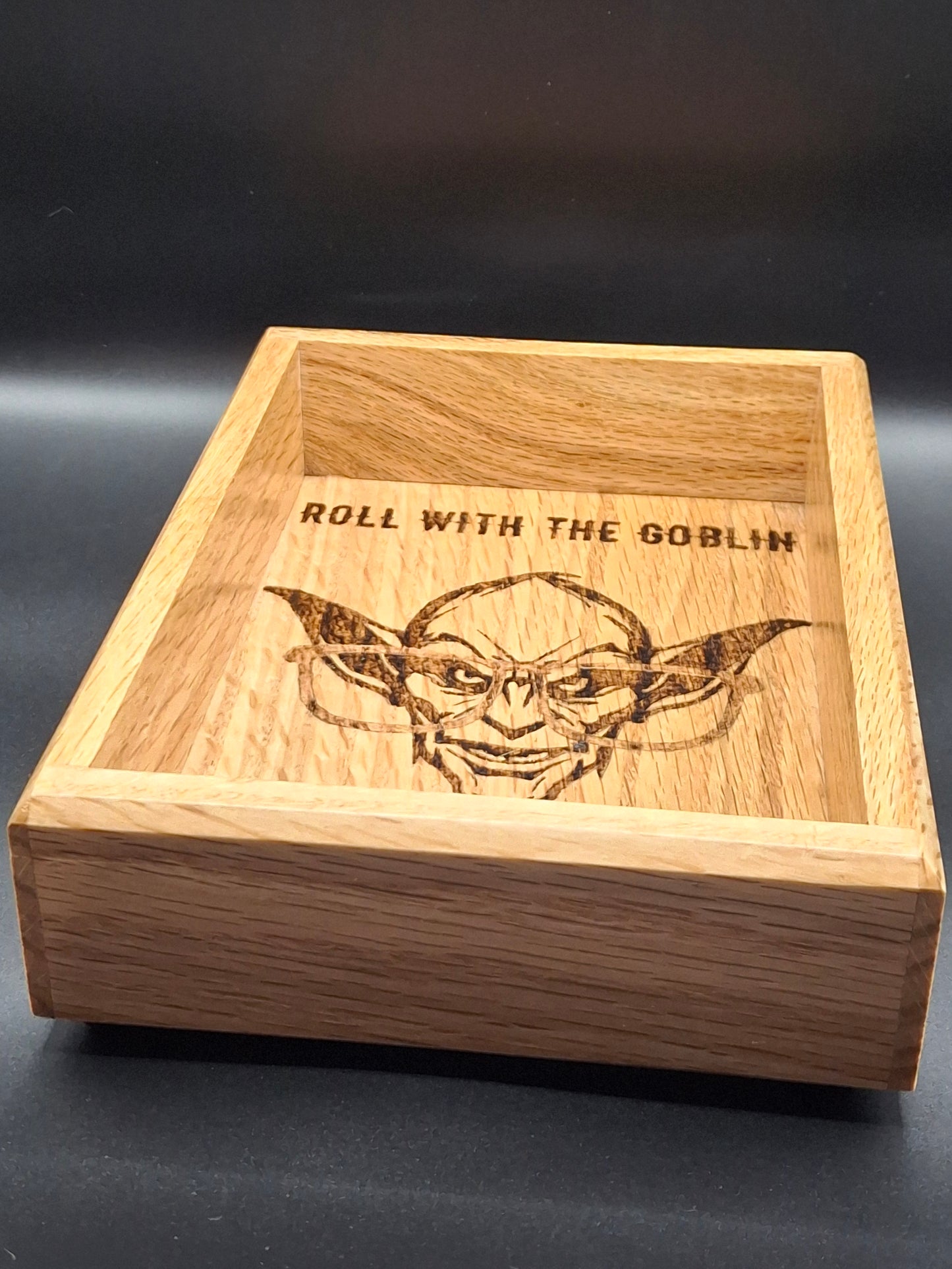 Bloodwood Sanctum – Handcrafted Wooden Dice Tray