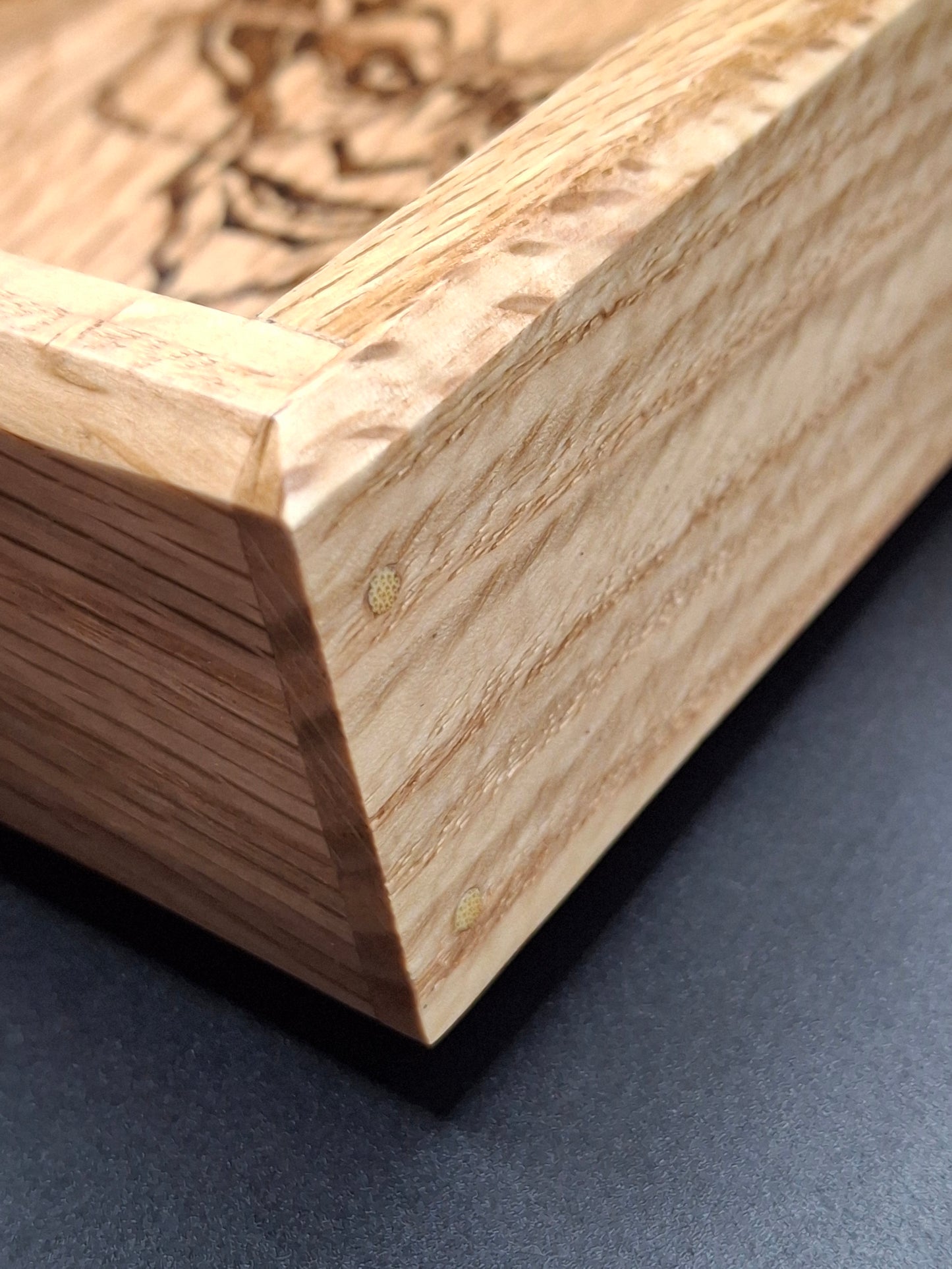 Bloodwood Sanctum – Handcrafted Wooden Dice Tray