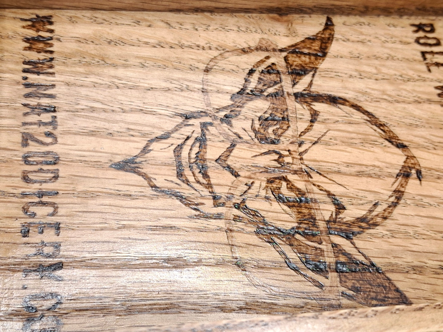 Goblinbound Oak – Handcrafted Oak Dice Tray with the Dice Goblin’s Mark