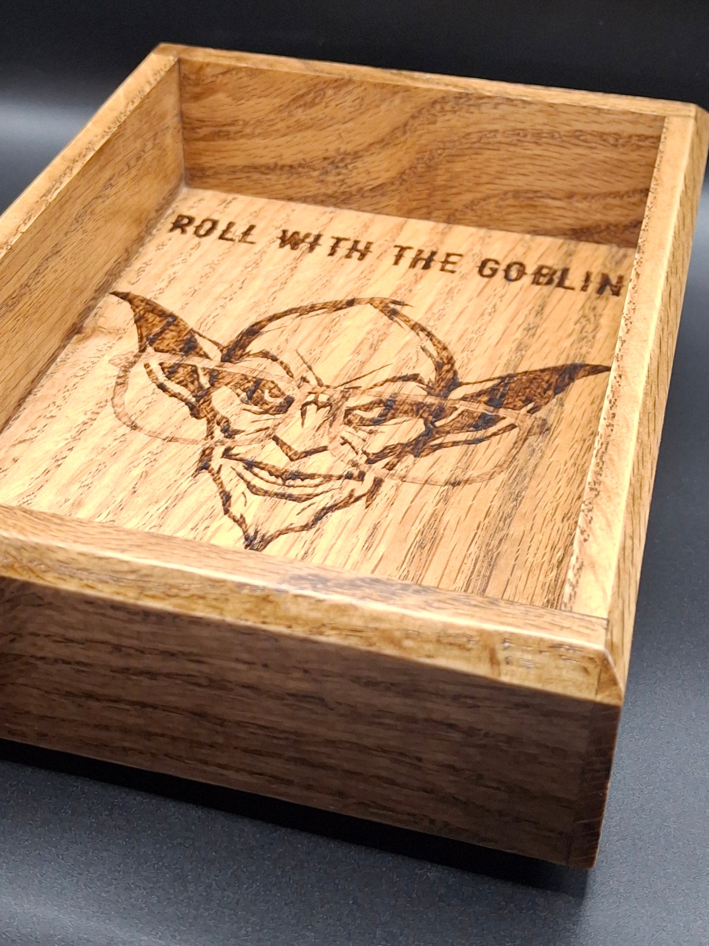 Bloodwood Sanctum – Handcrafted Wooden Dice Tray