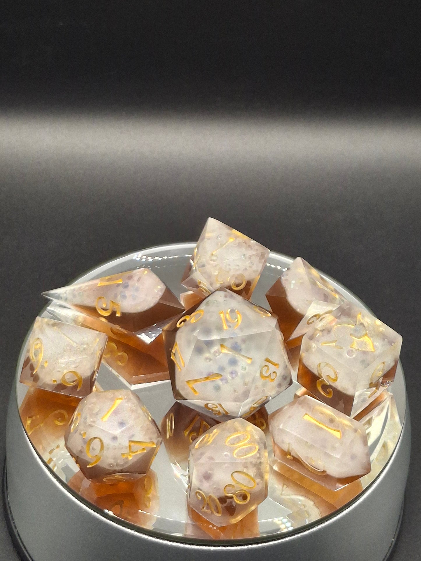 Brew Dice for TTRPG and DND Play Sharp Sided Set of 9