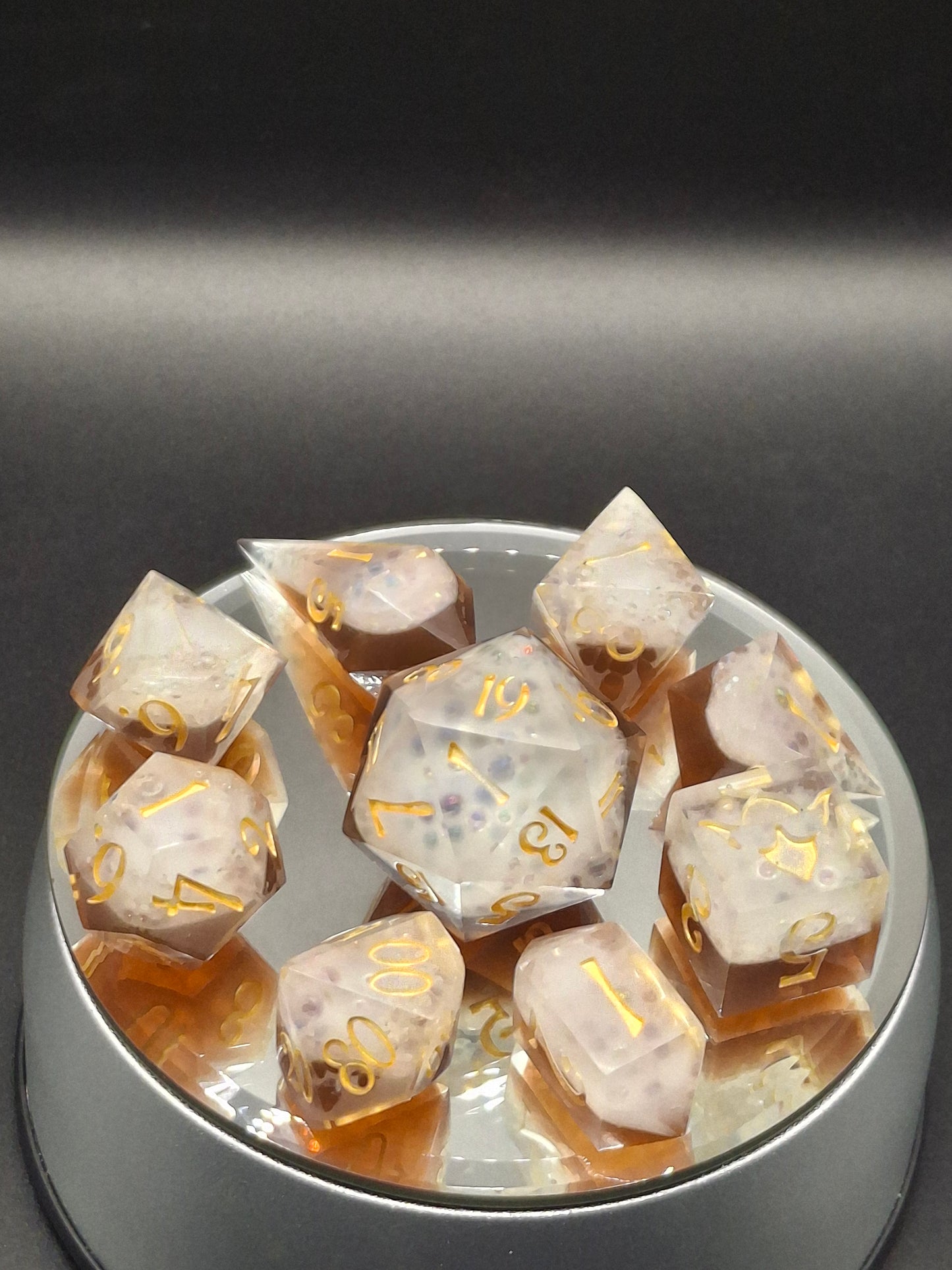 Brew Dice for TTRPG and DND Play Sharp Sided Set of 9