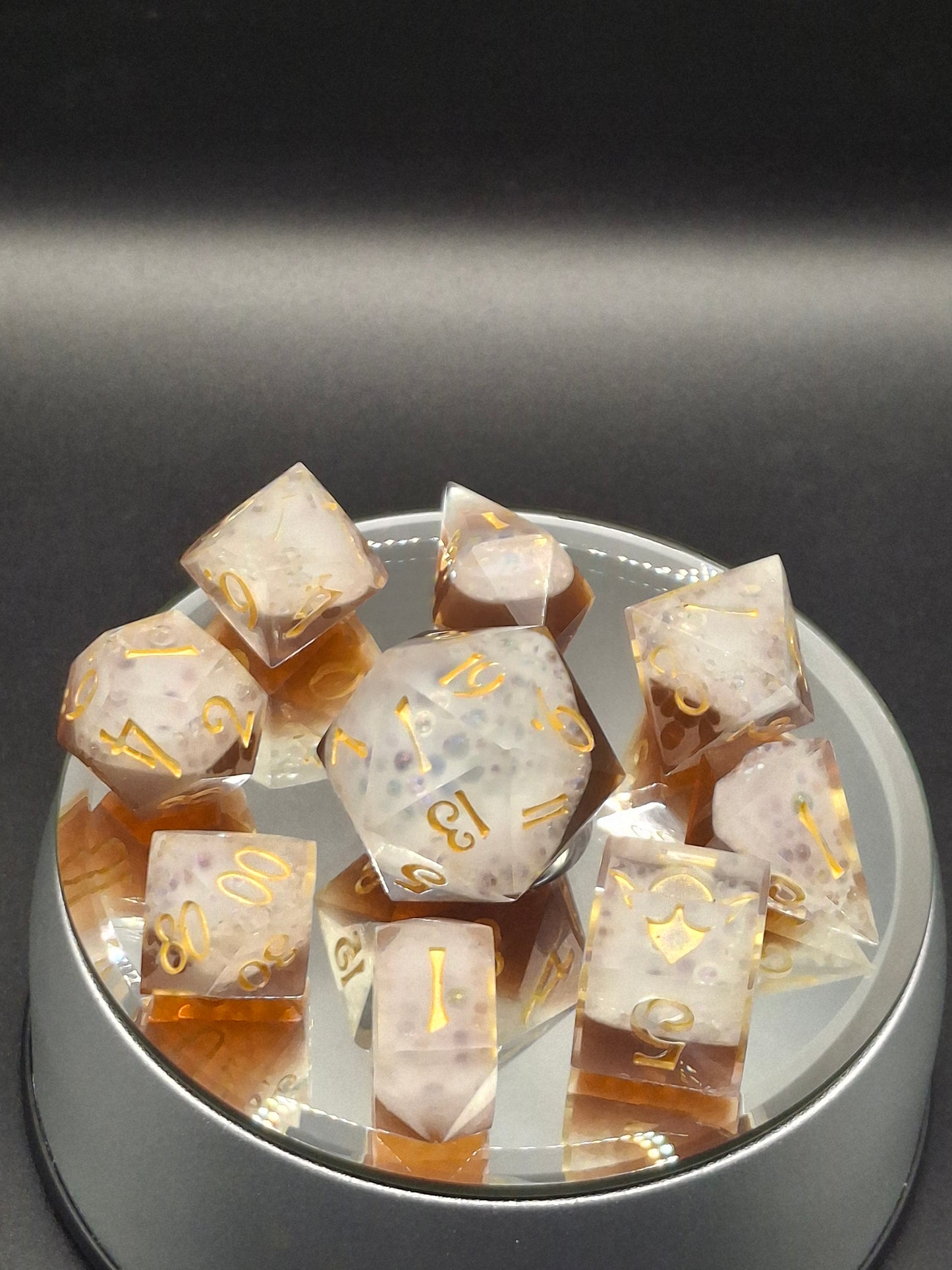 Brew Dice for TTRPG and DND Play Sharp Sided Set of 9
