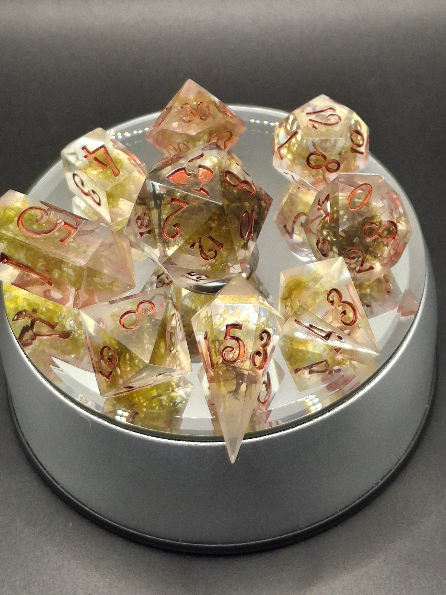 Bloody Moss Dice Set for Dungeons and Dragons or TTRPG