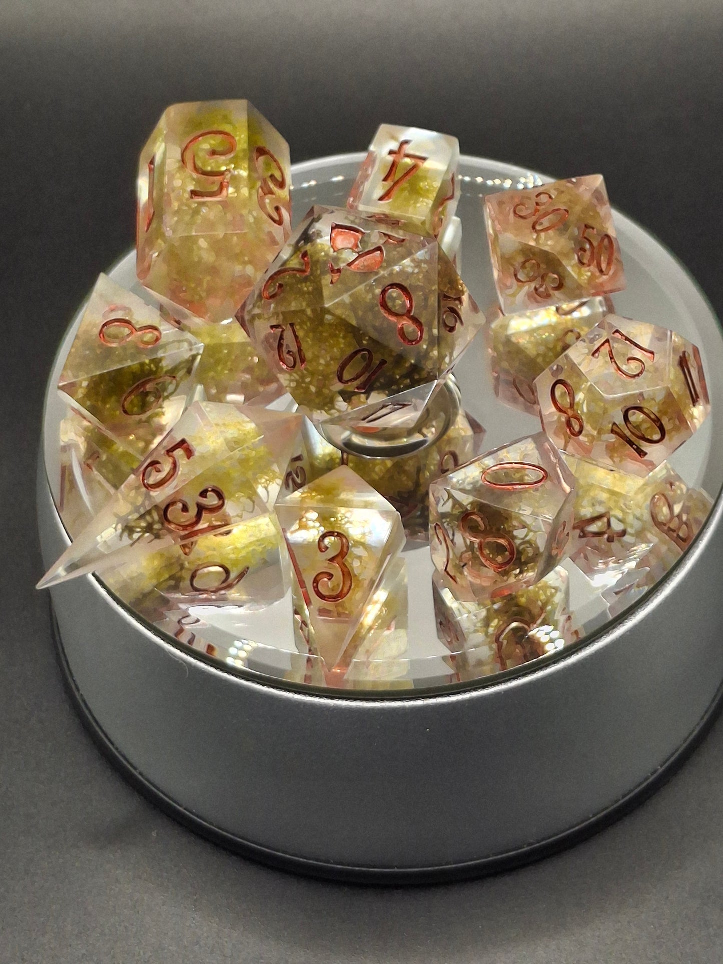 Bloody Moss Dice Set for Dungeons and Dragons or TTRPG