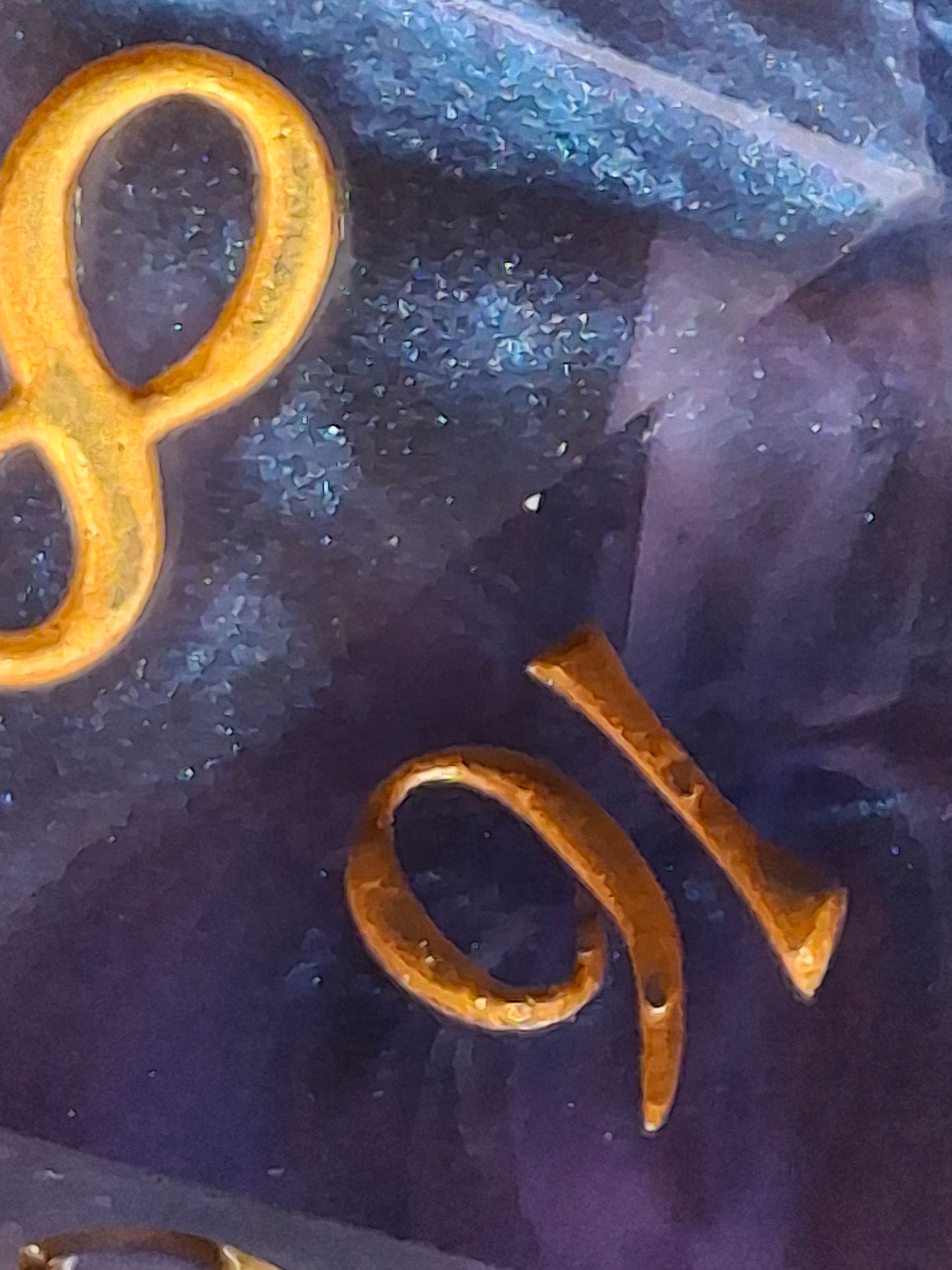 The Cosmic Colossus – 78mm Galaxy Chonk D20 | Sharp Edge Giant Dice with Gold Ink