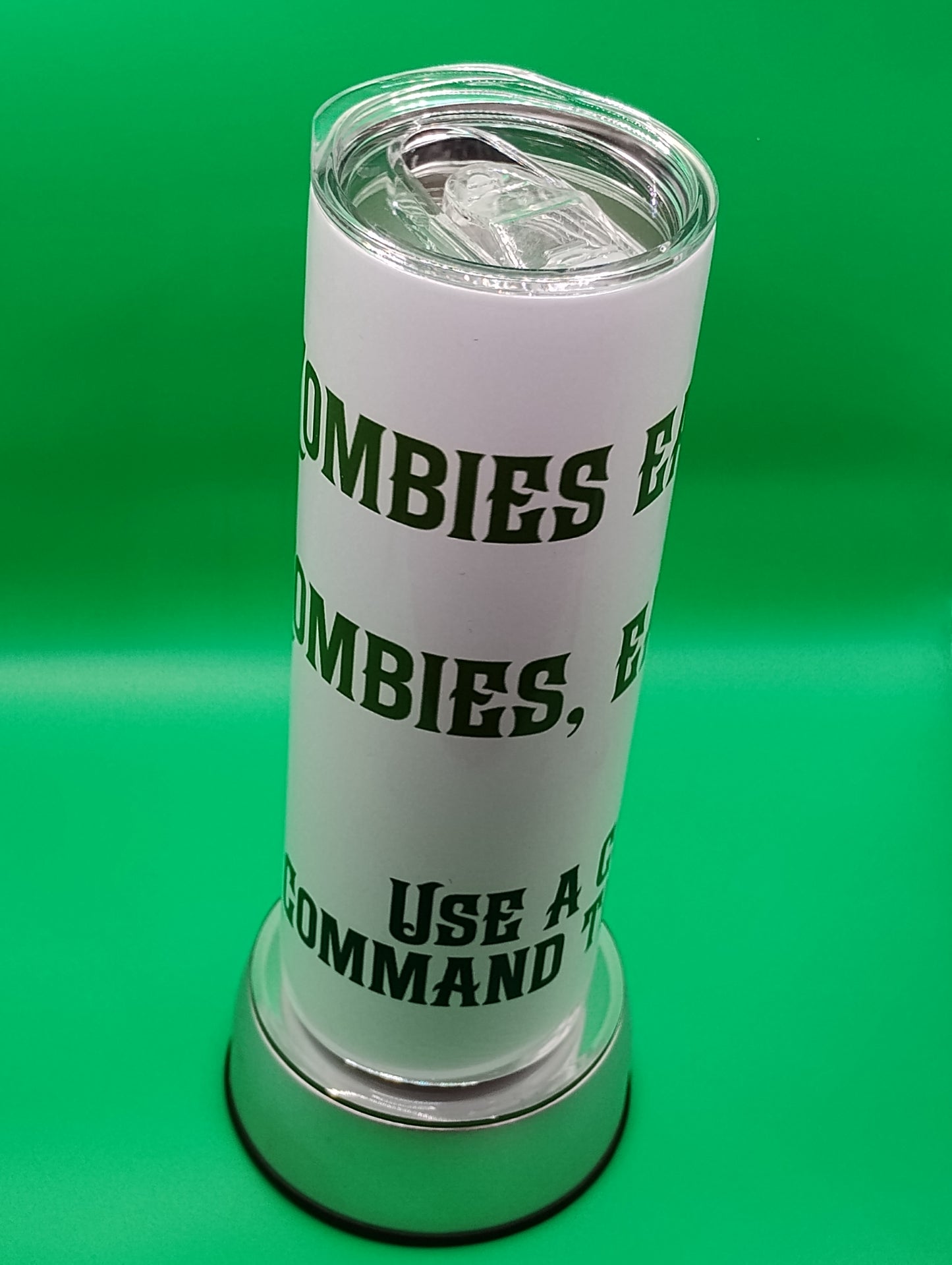 Grammar Necromancer Tumbler – Funny Zombie Control Drinkware for D&D & Word Nerds