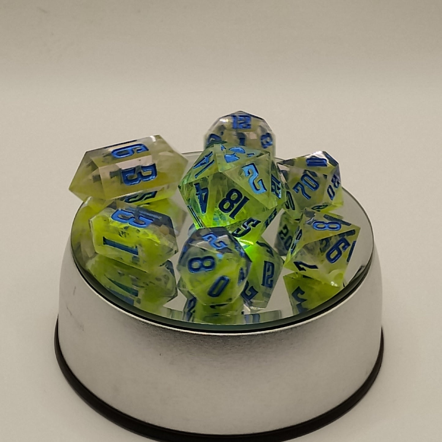 Plagueglass Prism – Dice of the Luminous Blight TTRPG Dice