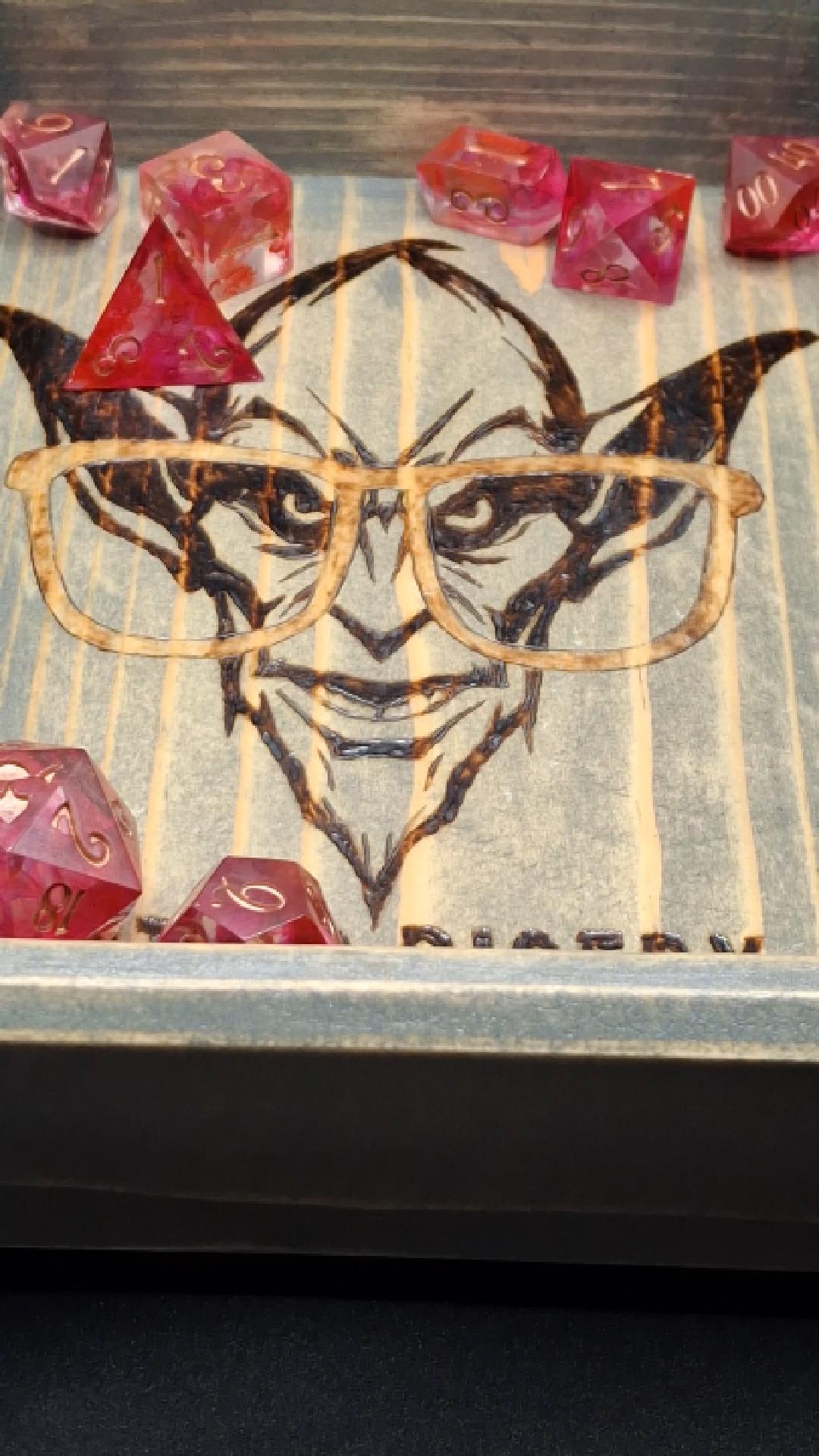 Rose Red Sharp Sided Dice Set | 8 Dice | DnD | PathFinder | TTRPG | Dungeons and Dragons | Sharp Sided Resin Dice | Handmade Dice