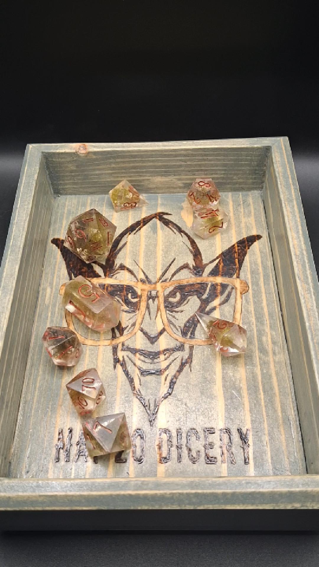 Bloody Moss Dice Set for Dungeons and Dragons or TTRPG