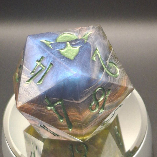 Mystical Cosmic D20 Dice - Adventures Await with Every Roll!