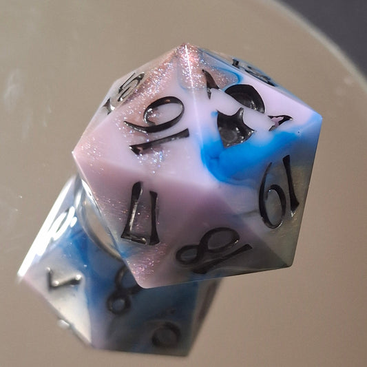 Dreamflux – A Shimmering Spin Down D20 of Arcane Beauty Oversized D20 Dice