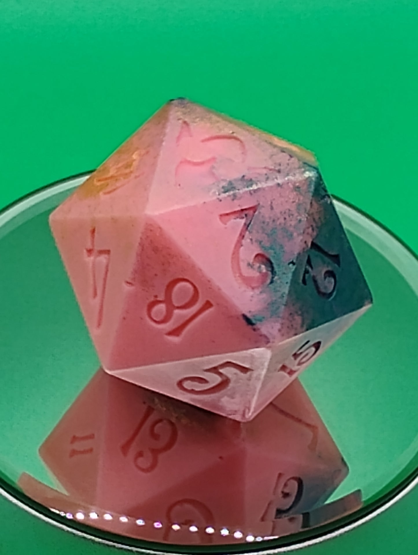 The Hidden Fate – 55mm Chonk Soap Dice with Secret Resin D20