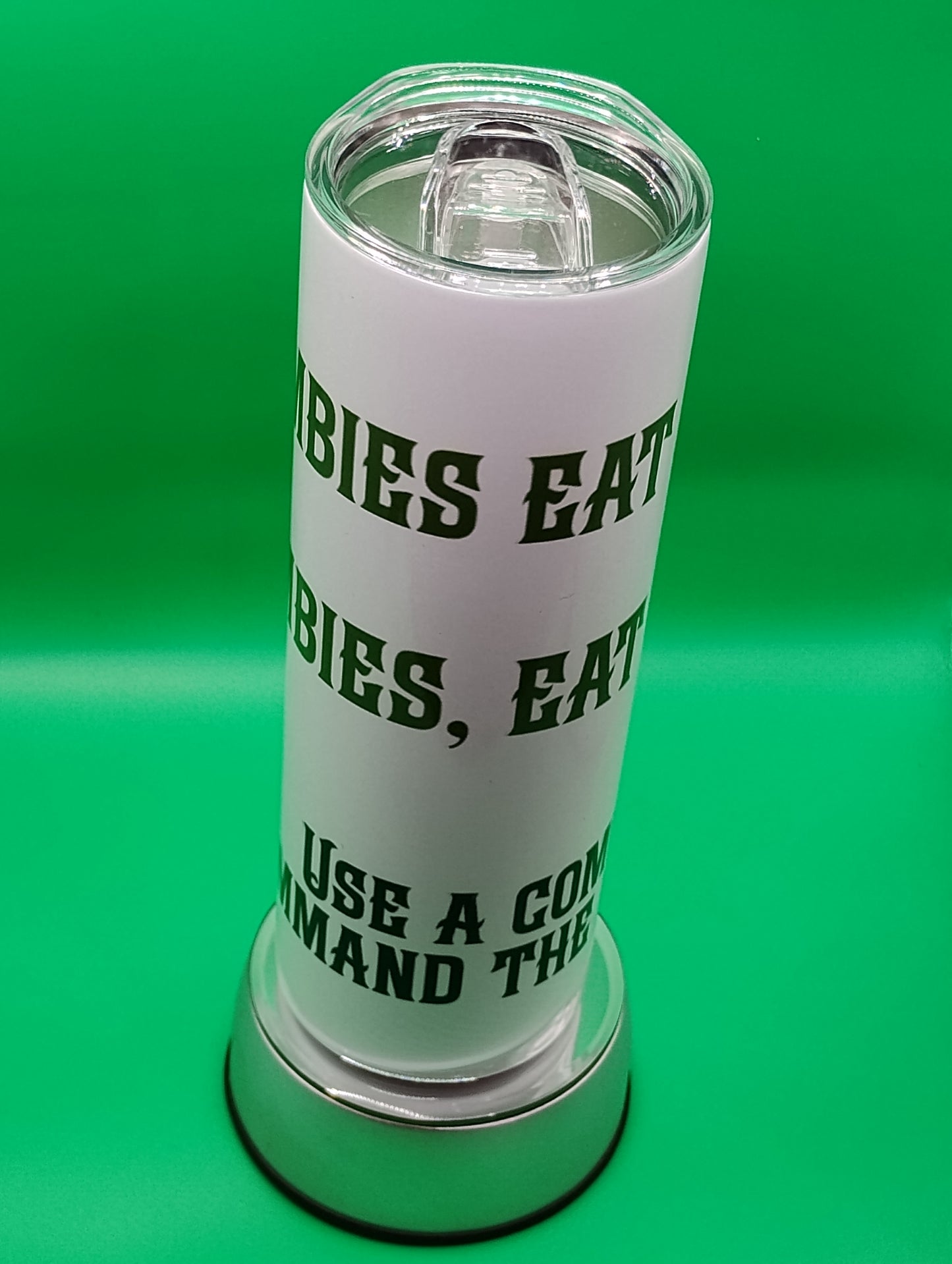 Grammar Necromancer Tumbler – Funny Zombie Control Drinkware for D&D & Word Nerds