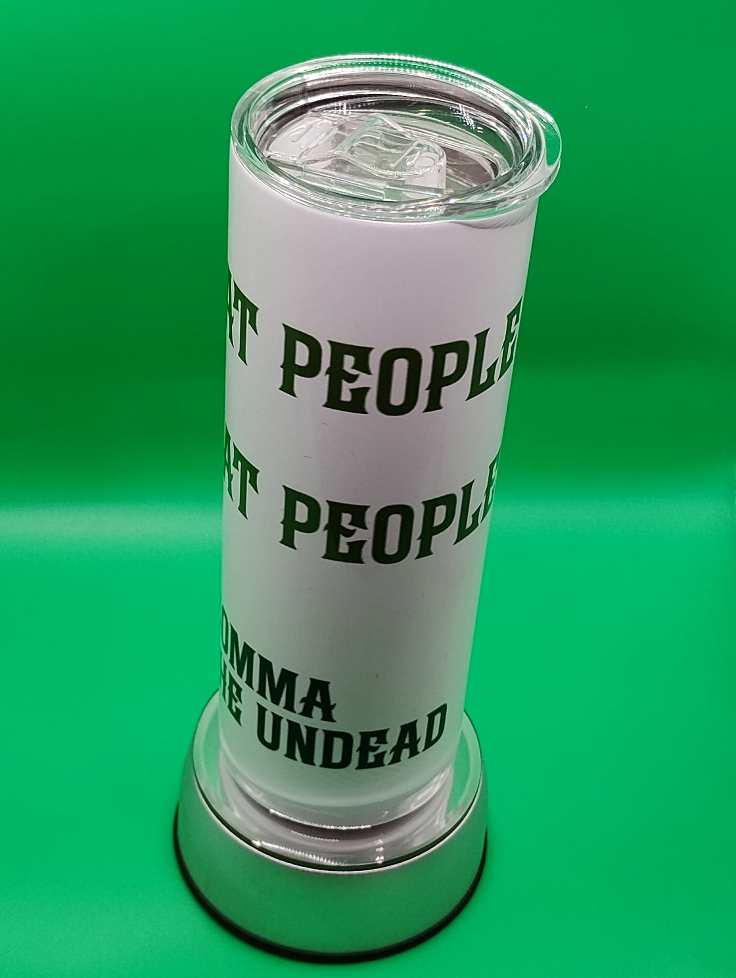 Grammar Necromancer Tumbler – Funny Zombie Control Drinkware for D&D & Word Nerds