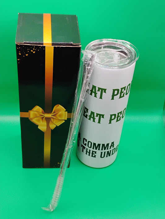 Grammar Necromancer Tumbler – Funny Zombie Control Drinkware for D&D & Word Nerds