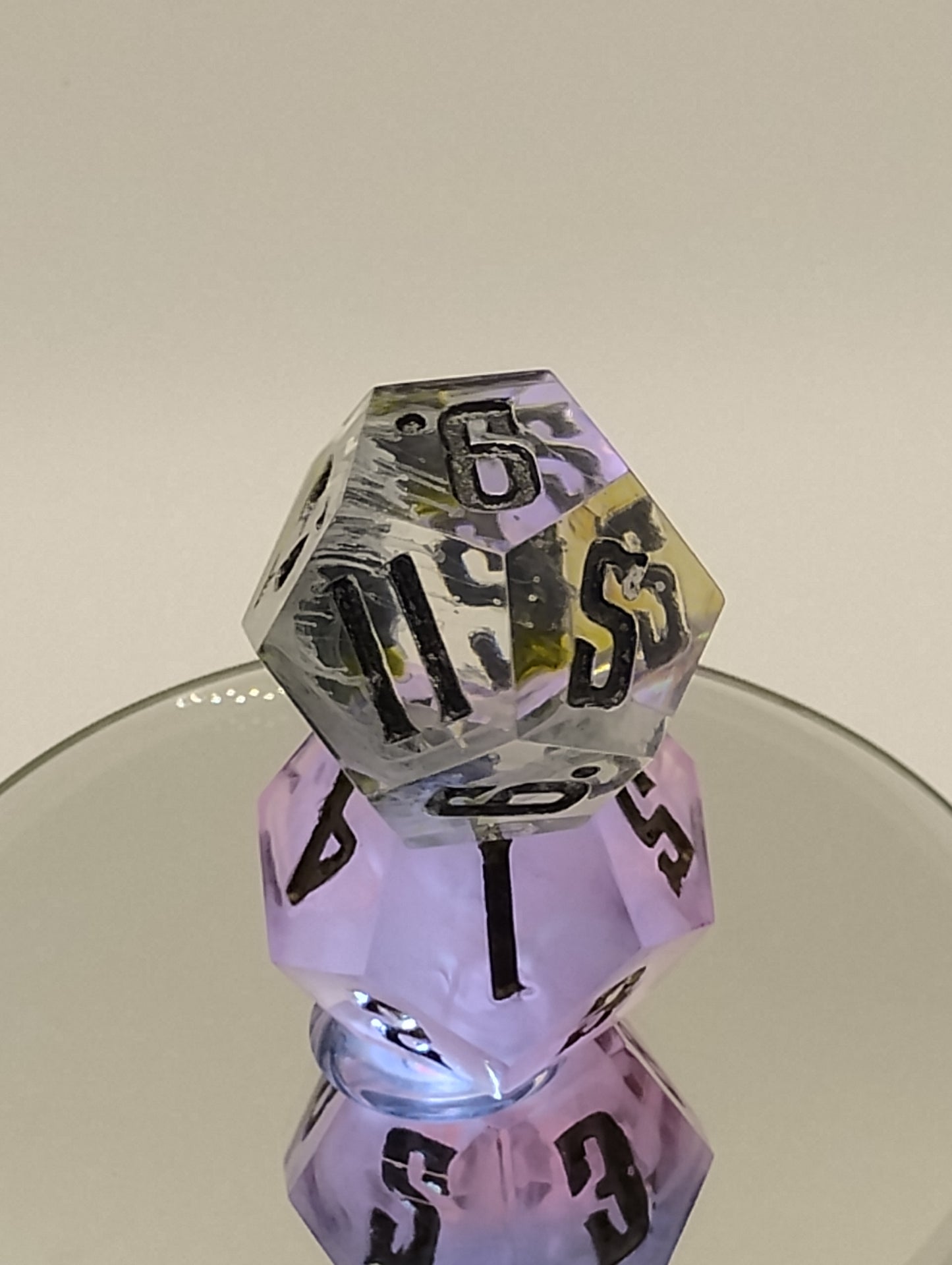 Daggerheart Twin d12 Dice for Dungeons & Dragons – Cloudborne Hope & Vile Petrie Fea