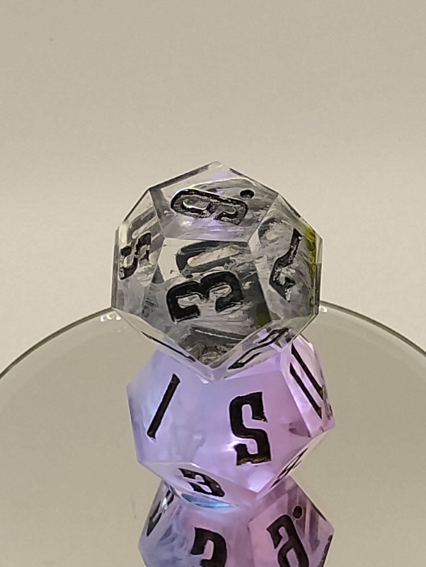 Daggerheart Twin d12 Dice for Dungeons & Dragons – Cloudborne Hope & Vile Petrie Fea