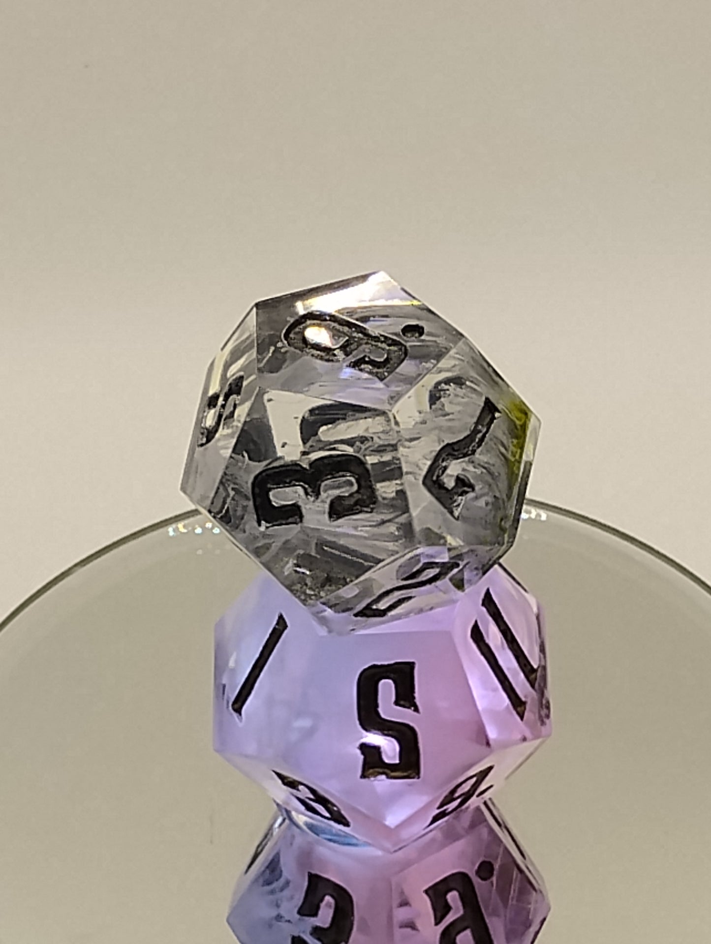 Daggerheart Twin d12 Dice for Dungeons & Dragons – Cloudborne Hope & Vile Petrie Fea